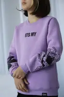 Подростковый свитшот для девушки "ts my" Gbi Teens Фиолетовый р.164 (13768)