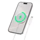Зарядка Qi HOCO Fast Qi2 magnetic wireless fast charger CW63 |1.2m, 15W Max, 2A|