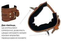 Манжета EasyFit F10 для тяги на тренажері (шкіра) коричнева