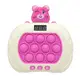 Электронная приставка Pop It консоль Quick Push Finger Press "Мишки" ZZ-100(Pink), розовый