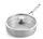 Сотейник зі скляною кришкою KitchenAid MSS СС003251-001 24 см 3.1 л сріблястий