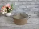Кастрюля со стеклянной крышкой OMS 3116-30-Sandy-Beije 30 см 7.8 л песочно-бежевая