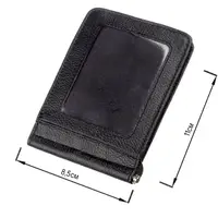 Шкіряний чоловічий Затискач на магніті ST Leather 18937 Чорний