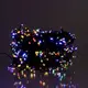 Новогодняя гирлянда уличная 50 м 500 LED с солнечной батареей черный провод Мультиколор SB500L50MBML