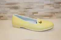 Балетки женские желтые Т1497