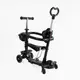 Самокат 5 в 1 Best Scooter, PU колеса с подсветкой. Black (163315)