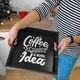 Поднос квадратный с дерева Coffee always a good idea 30x30x4 см (PDN_19N002_BL)