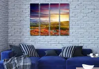 Модульні картини на стіну, на Полотні сін., 90x110 см, (90x25-4)