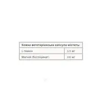 Magnesium Bisglycinate 100 mg plus L-Theanine 125 mg - 90 vcaps