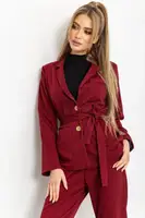 Костюм жіночий класичний колір бордовий 115R0472-1