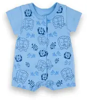 Песочник детский хлопковый для мальчика на кнопках GABBI PS-22-1 Leo Голубой на рост 68 (13112)