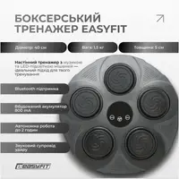 Боксерський тренажер EasyFit настінний  музичний з підсвіткою