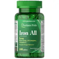 Витамины и минералы Puritan's Pride Iron All, 100 таблеток
