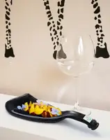 Блюдо Mazhura Пляшка Vine MZ-695239 чорне