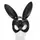 Маска зайчик БДСМ "Black rabbit", колір чорний