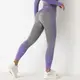Леггинсы женские спортивные 9661 L серые с фиолетовым