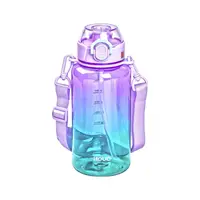 Бутылка для воды 1 л бутылочка с мундштуком сиреневая HP-14-31V