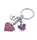 Брелок Troika Pink heart, металл