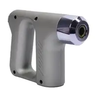 Масажер Акумуляторний для тіла м'язовий портативний ручний 4 насадки Fascial Gun KH-740 Сірий