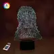3D ночник "Железный Трон Игра Престолов" (УВЕЛИЧЕННОЕ ИЗОБРАЖЕНИЕ)+ пульт ДУ+сетевой адаптер +батарейки (33АА)