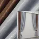 Комбинированные 2шт.1,4х2,5м. шторы из ткани софт Цвет коричневый с серым Код 014дк 157-094ш 10-555
