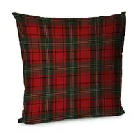 Подушка диванная с бархата Шотландка 45x45 см (45BP_25NG002)