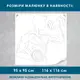Трафарет для покраски Спортсмен с гантелями, одноразовый из самоклеящейся пленки 116 х 116 см