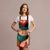 Фартух 3D новорічний Новорічні вогники 4184 17581 80х60х24 см