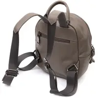 Жіночий компактний рюкзак з натуральної шкіри Vintage 22435 Сірий