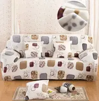 Чохол на 3-х місцевий диван замша-мікрофібра Homytex Квадрати