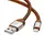 Lightning кабель Gunner RCL-G100, 1m brown Recci CC300073