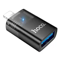 Переходник HOCO iP male to USB female OTG transparent adapter UA36 |480Mbps|