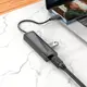 Переходник HOCO Easy safety 4-in-1 Gigabit Ethernet Adapter HB42 |Type-C to USB3.0x3+RJ45L=0.2M