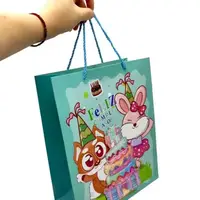 Пакет подарочный, 32х26х12 см (КОТИК КРАСНЫЙ)