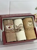 ikizler 008 40х60см., 3 шт/уп., кухонні махрові рушники.