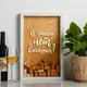 Рамка для винных пробок "В смысле нет винишка?", Белый-коричневий, русский