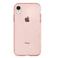 Силіконовий чохол для iPhone XR - Glitter з блискітками, Рожевий