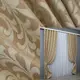 Комплект штор (2шт. 2х2,7м.) Лен рогожка, коллекция "Вензель". Цвет бежевый. Код 543ш 32-___