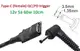 Переходник на 12v (max 5a, 60w) 3.5x1.35mm 8-10cm з USB Type-C (Female) Quick Charge Power Delivery QC|PD тригер (A class) 1 день гар.