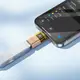 Переходник HOCO C male to USB female OTG transparent adapter UA36B |480Mbps, 3A|