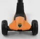 Самокат Lamborghini трехколесный складной алюминиевый руль, колеса PU со светом. Orange and Black (102314)