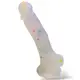 Фаллоимитатор на присоске " Confetti Dildo", полупрозрачный, L176мм, D30мм