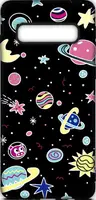 Чехол-накладка TOTO Cartoon Soft Silicone TPU Case Samsung Galaxy S10+ Space Planets Black