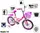 Велосипед детский 16 "SHENGDA" T18. Pastel Pink (ручной и дисковый тормоз) - 1555565234