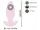 Анальная пробка с вибрацией Vibrating Mini Butt Plug Rose