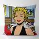 Подушка c принтом габардиновая Marilyn Monroe pop art 50x50 (5P_CASA042)