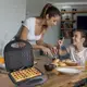 Вафельница Domotec MS-7705 электрическая с антипригарным покрытием 1000 Вт.