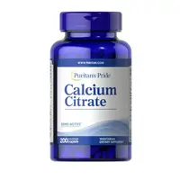Витамины и минералы Puritan's Pride Calcium Citrate 200 mg, 200 каплет