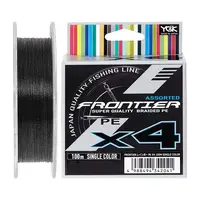 Шнур YGK Frontier X4 Assorted Single Color 100м 0.205мм 6.8кг / 15lb (5545-03-21)