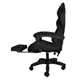 Кресло геймерское Dunmoon 24243 с подставкой для ног Black